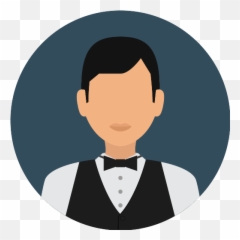 Waiter Vector Svg Icon - Avatar Circle Profile Icon Png,Waiter Png