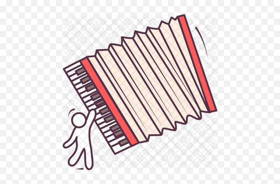 Accordion Icon Of Colored Outline Style - Horizontal Png,Accordion Png