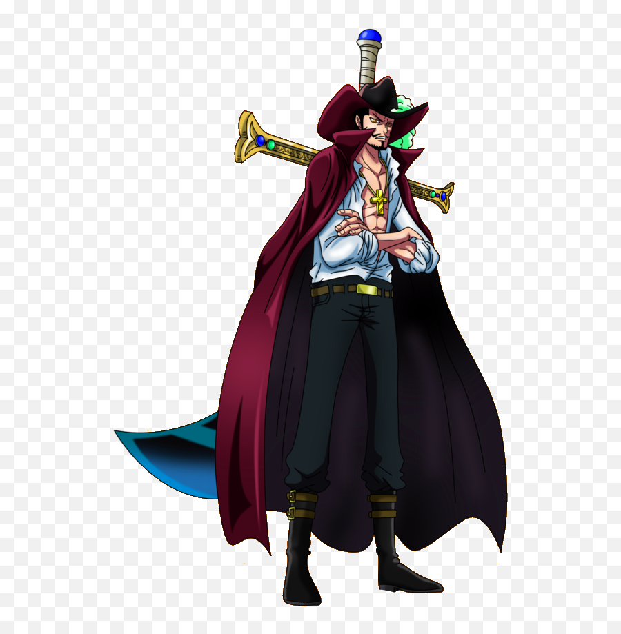 The Strongest Among 7 Warlords - One Piece Mihawk Png,One Piece Transparent