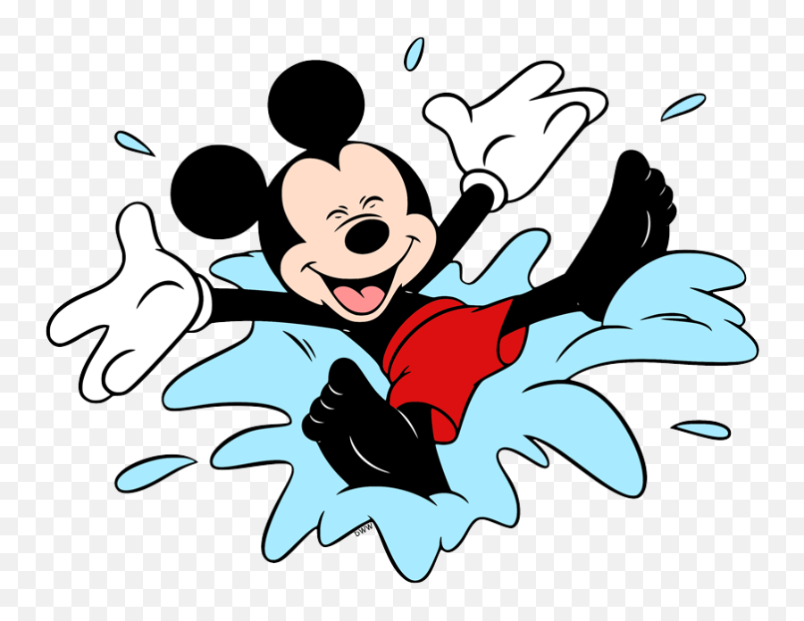 Mickey Mouse Clip Art Disney Galore - Mickey Mouse Splash Clipart Png,Transparent Mickey Mouse
