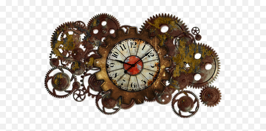 Steampunk Elements - Steampunk Clock Face Png,Steampunk Gears Png