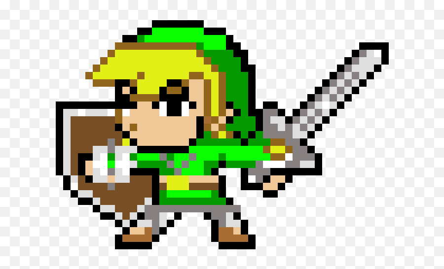 Toon Link Pixel Art Transparent - Legend Of Zelda Pixel Art Png,Toon Link Transparent