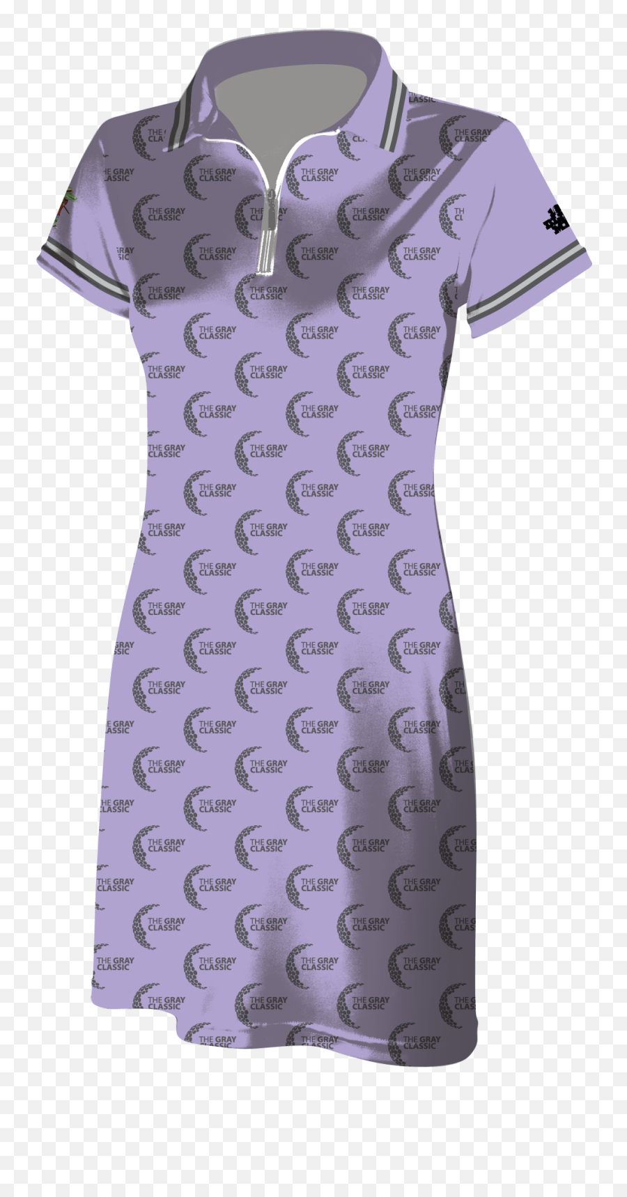 Tatted Croc Gray Classic Ladies Logo - Short Sleeve Png,Lavender Logo