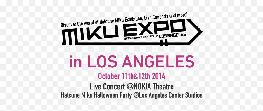 Hatsune Miku Expo 2014 In Los Angeles - Miku Expo Png,Vocaloid Logo