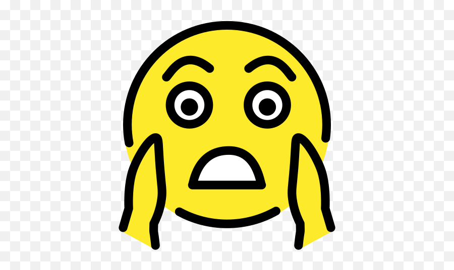 Face Screaming In Fear - Dot Png,Scared Emoji Transparent