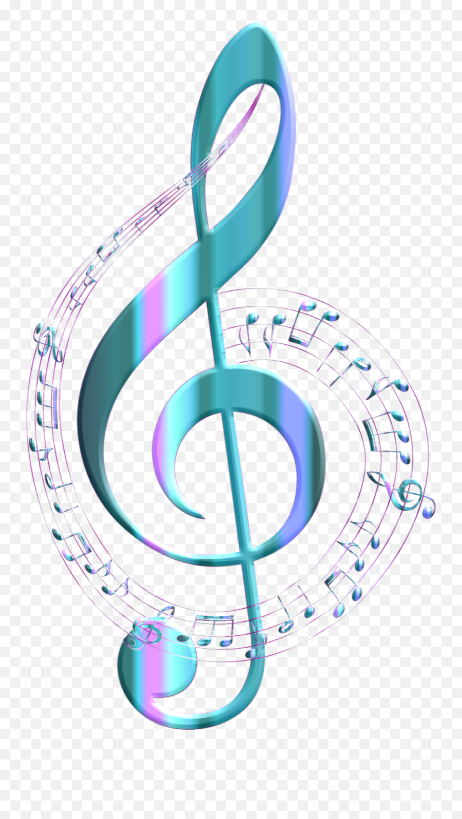Treble Clef Musical Note Drawing - Transparent Background Free Music Notes Clipart Png,Transparent Treble Clef