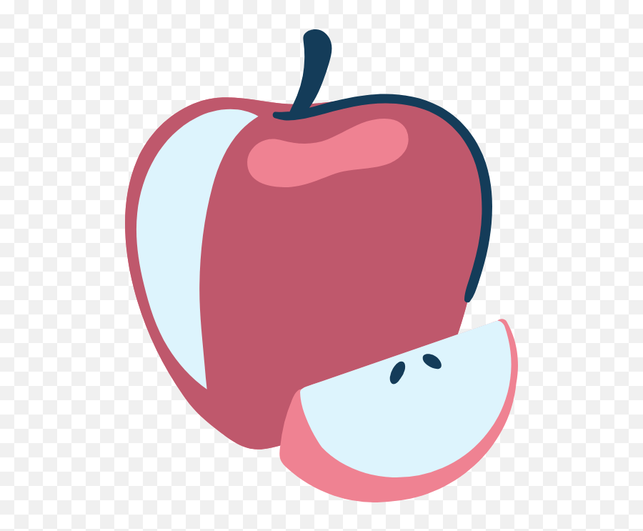 Drawn Apple Slice Graphic - Fresh Png,Apple Slice Png