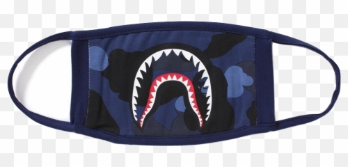 Bape Color Camo Shark Mask Transparent - Bape Face Masks Png,Bape Shark Png