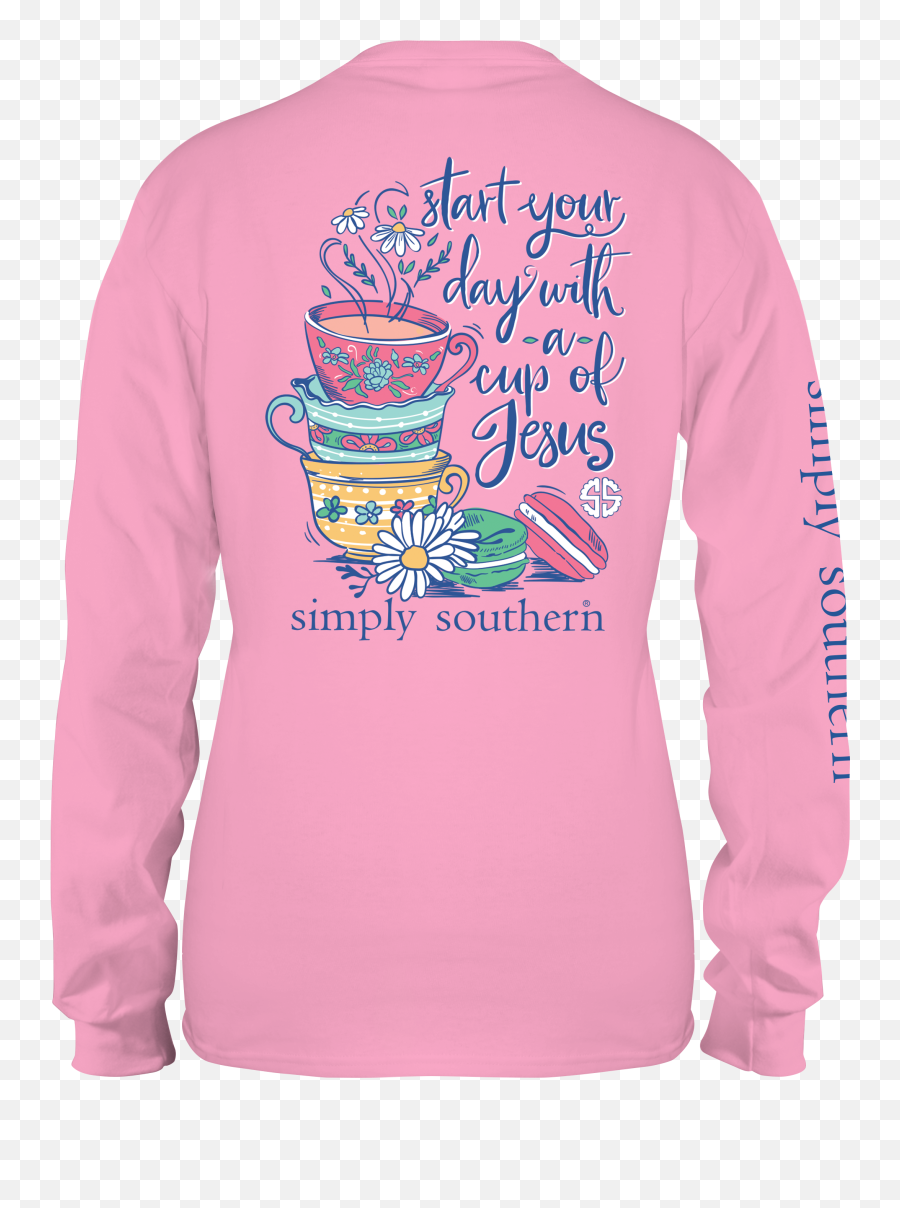 Long Sleeve T Shirt Template Png - Youth Simply Southern Shirts,Shirt Template Png