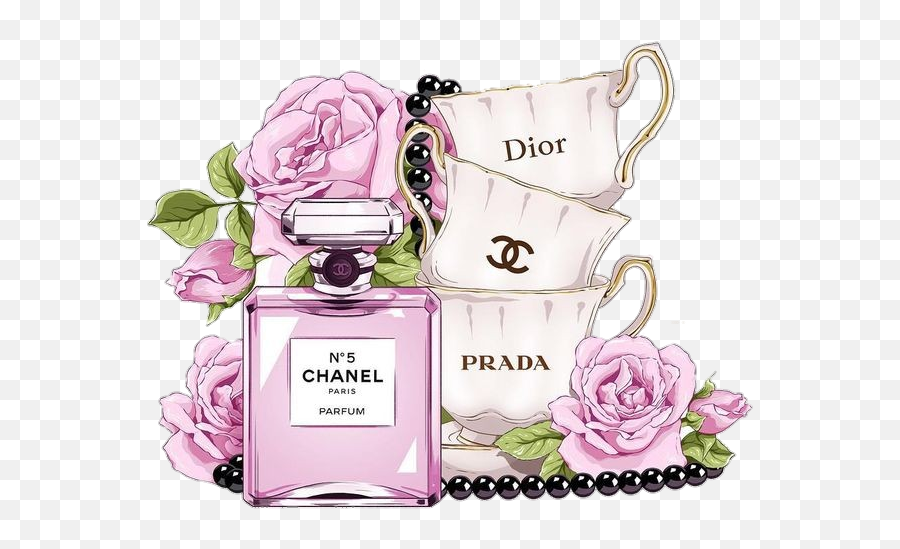 Dior Prada Retro Pngstickers Png Waterc - Coco Chanel,Chanel Png