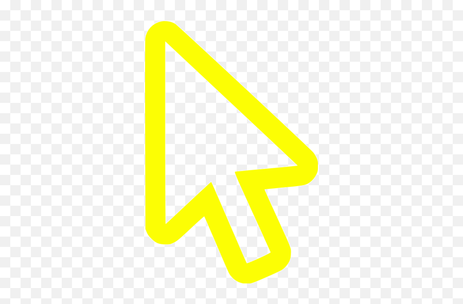 Yellow Cursor Icon - Free Yellow Cursor Icons Cursor Png,Mouse Cursors Png