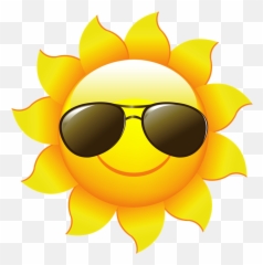 2020 Summer Camps U2013 Elite Feet Dance Studio - Sun With Sunglasses Clipart png