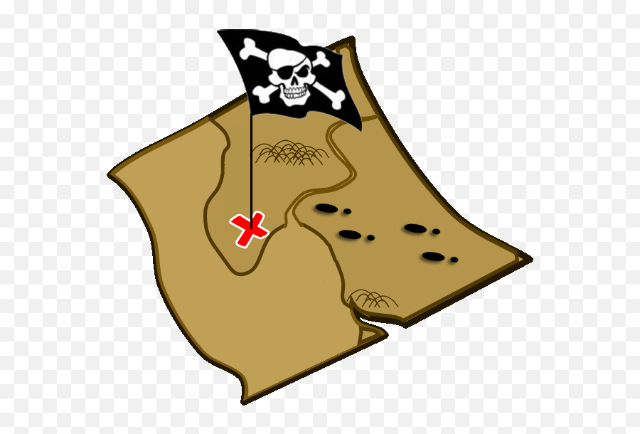 Pirate Map Clipart Png Images - Pirates Treasure Map Clipart Graphic,Pirate Map Icon