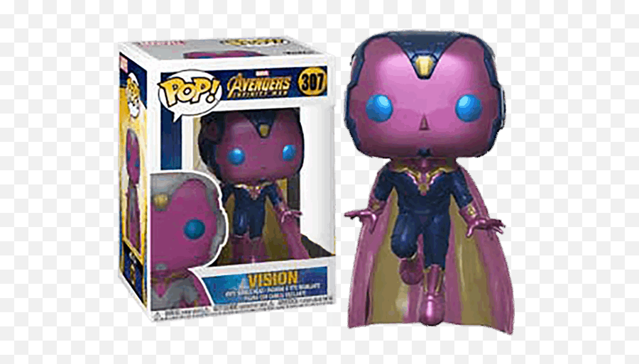 Marvel - Avengers Infinity War Vision Pop Vinyl Figure Funko Pop Vision Hot Topic Png,The Avengers Png