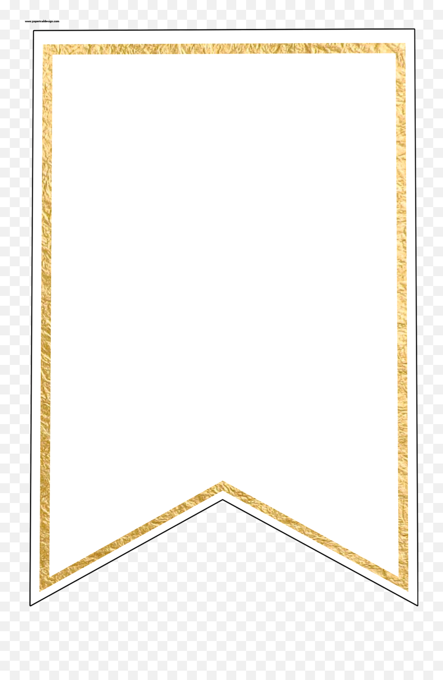 Blank Template Flag Banner - Blank Banner Png,Pennant Png