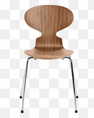 The Ant Chair Clear Lacquer - Arne Jacobsen Ant Chair Png,Walnut Transparent