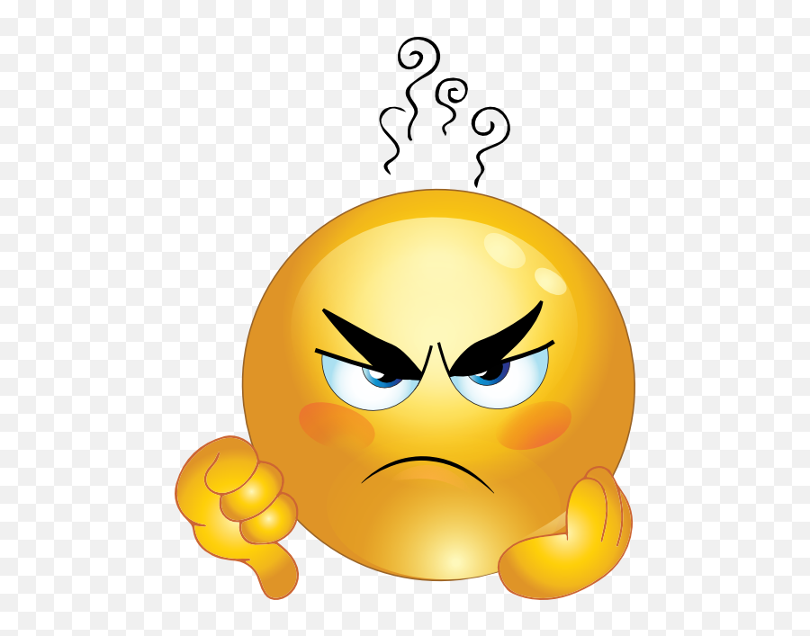 Emoticon Smiley Annoyance Clip Art - Transparent Background Angry Emoji Png,Annoyed Emoji Png