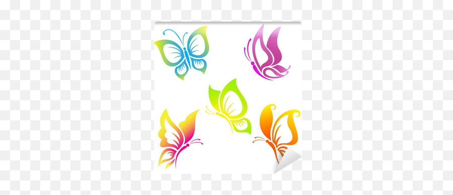 Wall Mural Beautiful Butterfly Icon Set - Pixersus Decorative Png,Best Icon Set