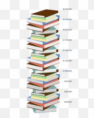 Book Stack Png - Book Stack Image Showing 2476300 Raised Transparent Background Of Books Clipart