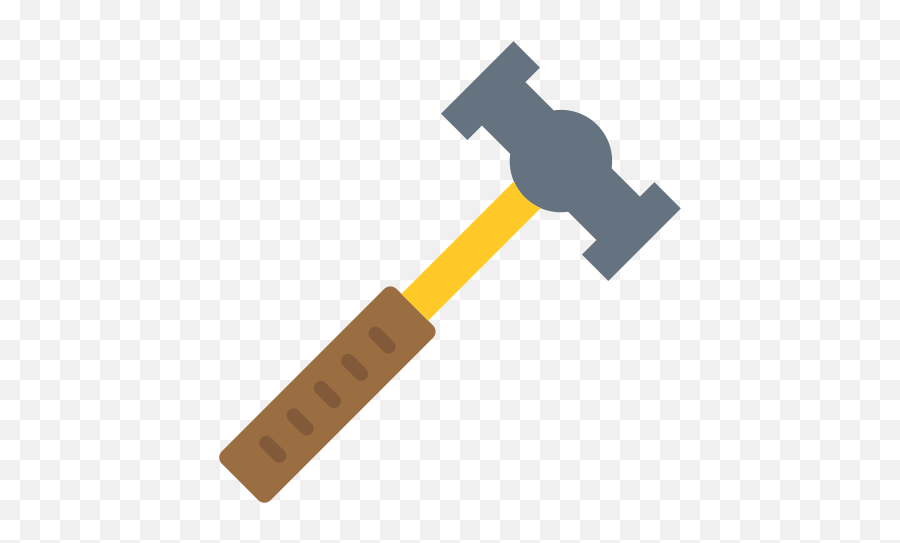 Hammer - Free Construction And Tools Icons Transparent Hammer Flat Icon Png,Hammer And Chisel Icon