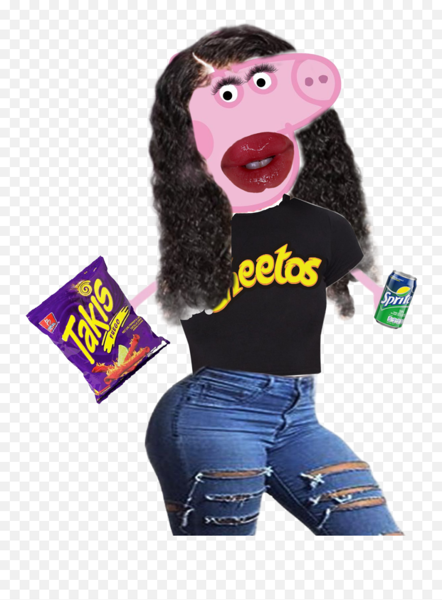 Lol Peppa Peppapig Peppaghetto Sticker By - Noodles Takis Rock Png,Peppa Pig Gay Icon