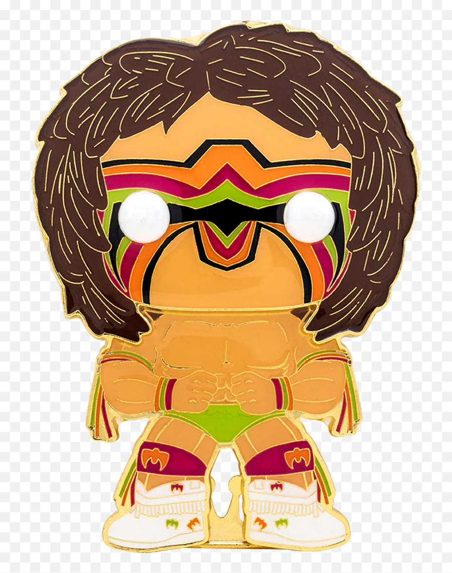 Funko Pop Pins Wwe Ultimate Warrior Enamel Pin - Wwe Funko Pop Pins Png,Wwe Network Icon