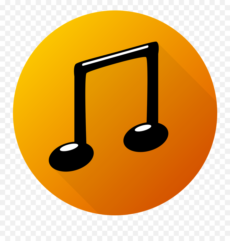 Music Orange Graphic Black Png Picpng Icon