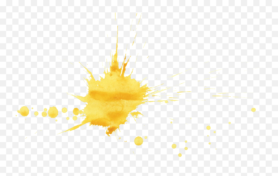 20 Yellow Watercolor Splatter Png Transparent Onlygfxcom - Watercolor Paint,Orange Png