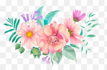 Cute Flower Cartoon Transparent - Flower Background Vector Png,Flower Cartoon Png