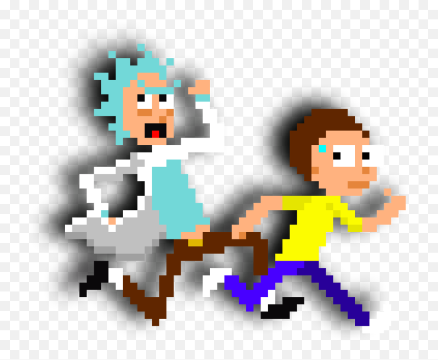 Rick Y Morty Minecraft - Rick Y Morty Pixel Art Png,Rick And Morty Portal Png