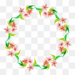 Free Png Watercolor Floral Wreath - Konfest