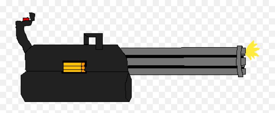 Pixilart - Minigun By Gol3mmkvi Rifle Png,Minigun Png