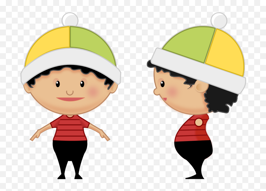 Little Kid - Cartoon Boy With A Hat Png,Little Kid Png
