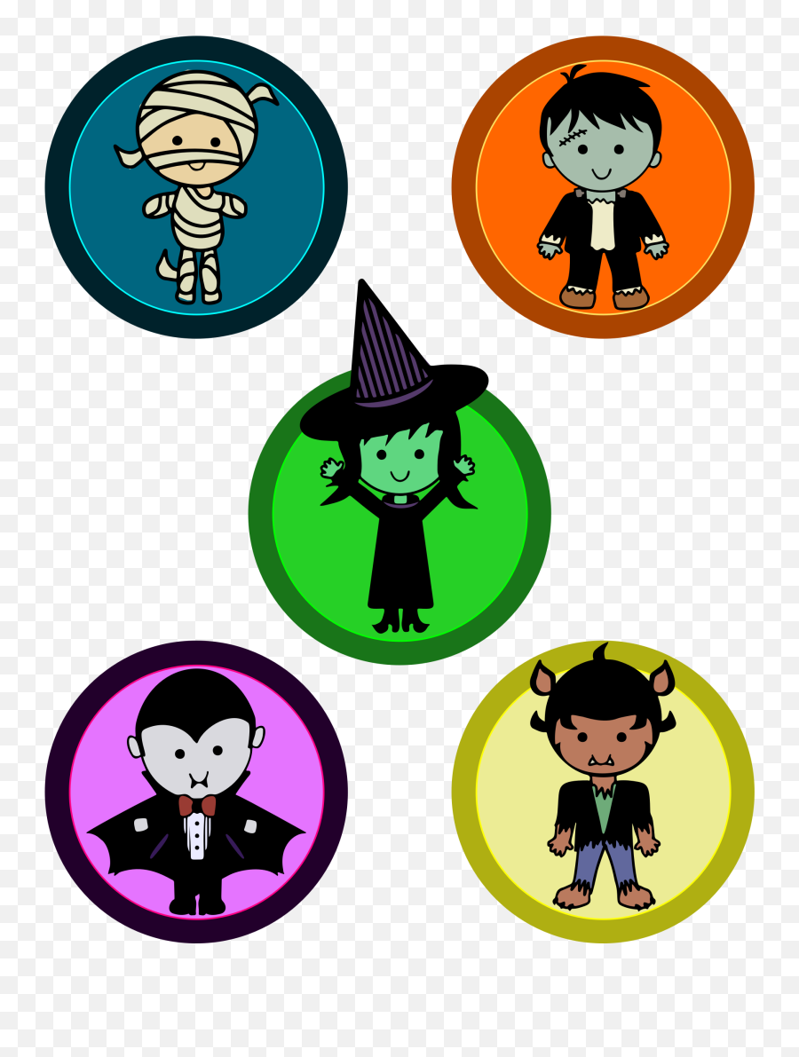 Cute Halloween Transparent - Halloween Monsters Clipart Png,Cute Halloween Png