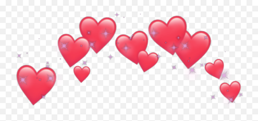 Download Heart Hearts Crown Emoji Emojis Tumblr Png - Blue Heart Crown Transparent,Heart Transparent Png