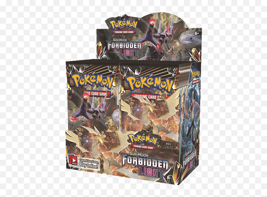 Moon Forbidden Light Booster Box - Pokemon Forbidden Light Booster Box Png,Pokemon Cards Png