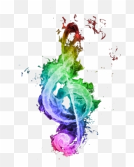 Download Smokey Music Note - Green Musique Clear Background Png,Smokey Png