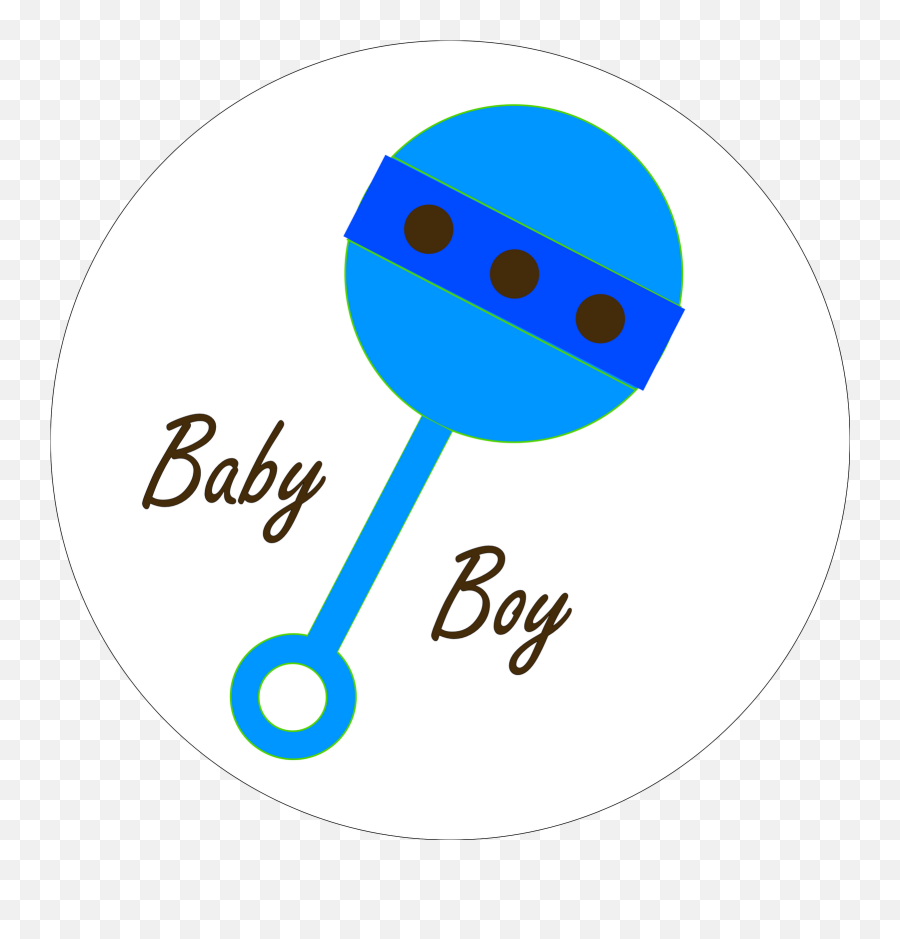 Iabbrc26 Its A Boy Baby Rattle Clipart Today1586995915 - Circle Png,Rattle Png