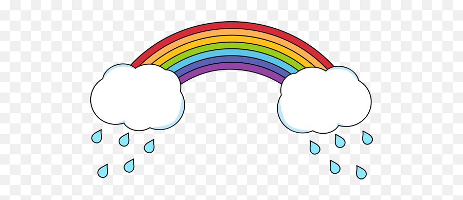 Rain Cloud Clipart - Rain Rainbow Clipart Png,Rain Cloud Png
