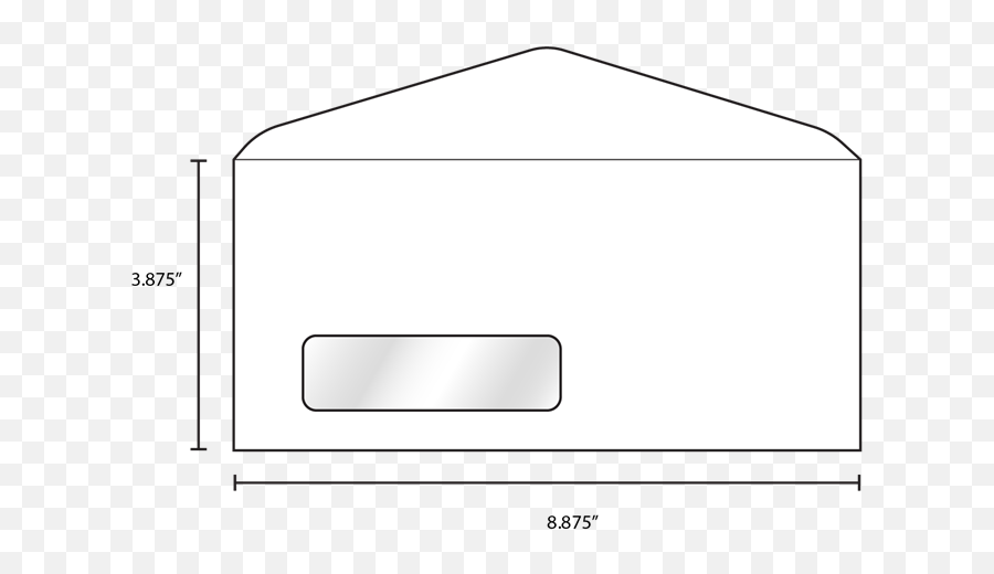 Blank Number 9 Window Envelope - Ivory Png,Number 9 Png