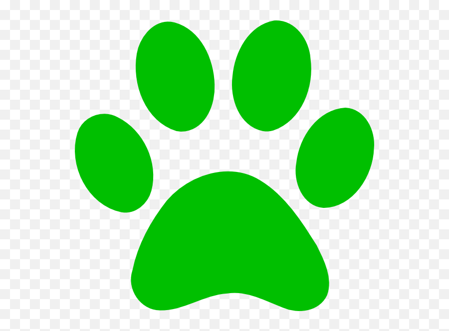 Green Paw Print Bobcat Png Clip Arts For Web - Clip Arts Lime Green Paw Print,Bobcat Png