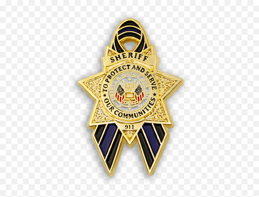 Sheriff Badge Thin Blue Line Box Set U2013 Custom Pins U0026 Buckles - Emblem Png,Sheriff Badge Png