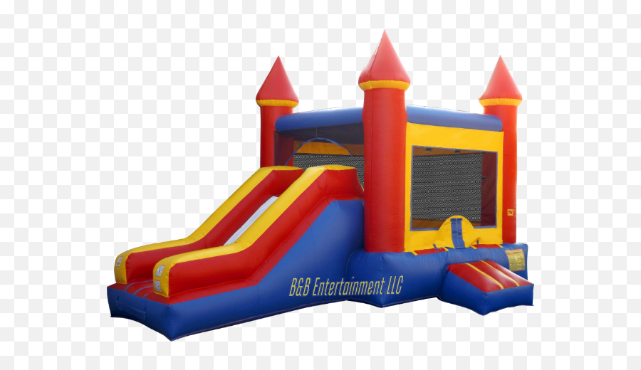 Red Blue Castle Combo Bouncer - Castle Combo Bounce House Png,Bounce House Png