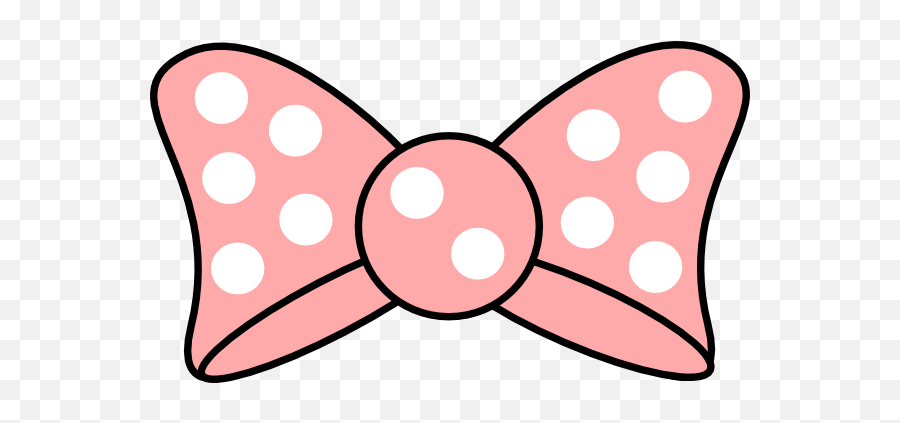Pink Minnie Mouse Bow Cut Outs From Clipart 2 - Wikiclipart Bow Tie Minnie Mouse Png,Baby Minnie Mouse Png