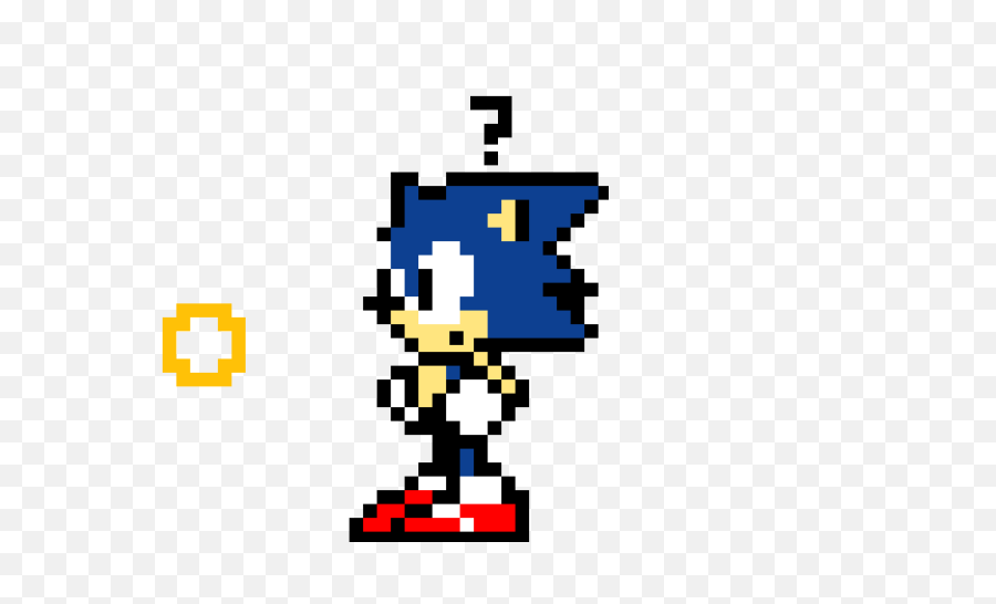 Download Hd Sonic Does Not Know What A Ring Is - Minecraft Sonic Pixel Art Png,Sonic Ring Transparent