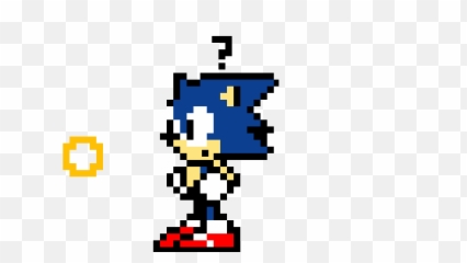 Download Hd Sonic Does Not Know What A Ring Is - Minecraft Pixel Art png