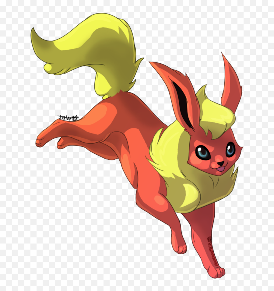 Flareon - Flareon Speedpaint Png Download Original Size Cartoon,Flareon Png