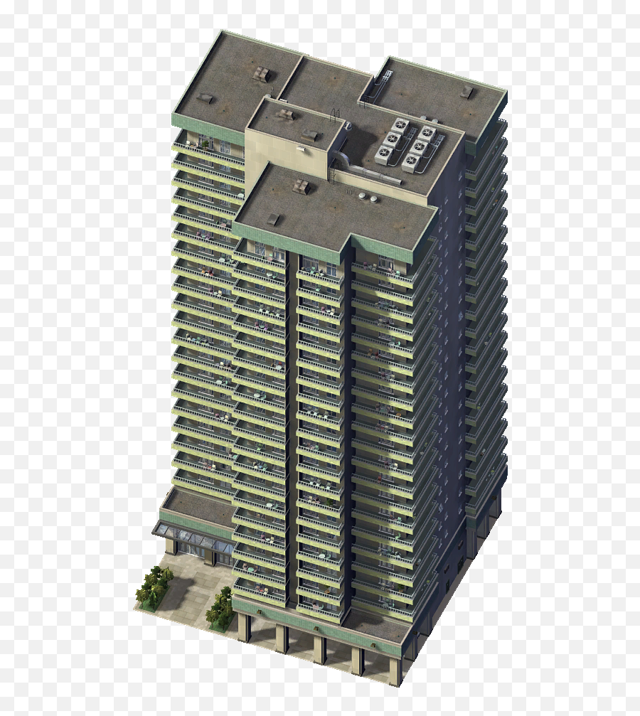 Leonid Apartment Complex - Simcity Building Full Size Png Sim City Apartment,Apartment Png