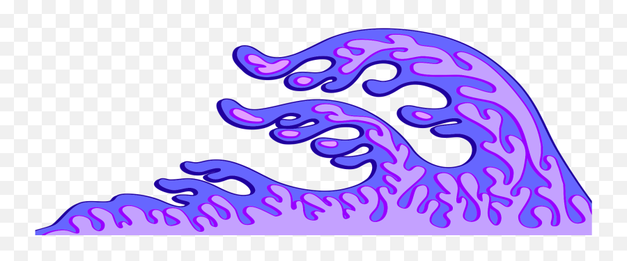 Download Hd Purple Wave Clip Art - Purple Wave Transparent Png,Waves Transparent