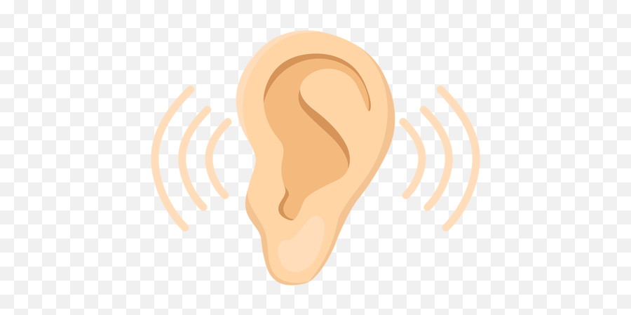 Ear Earlobe Sound Illustration - Transparent Png U0026 Svg Illustration,Sound Png